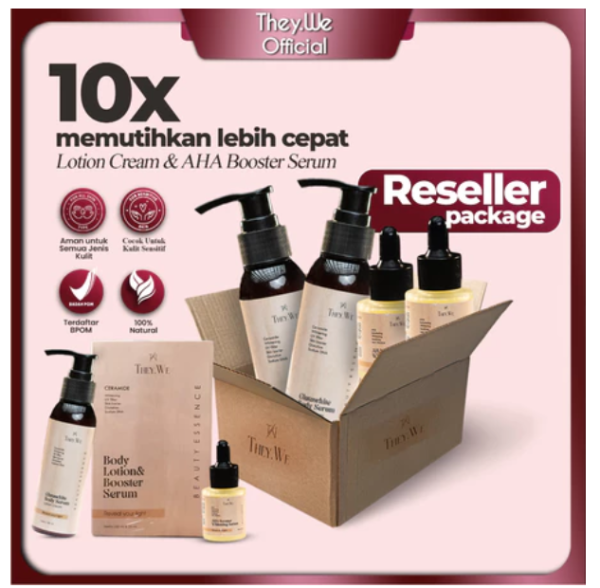 They.We - Whitening Body Lotion & Serum Booster Pemutih Badan Tubuh Pria Wanita BPOM