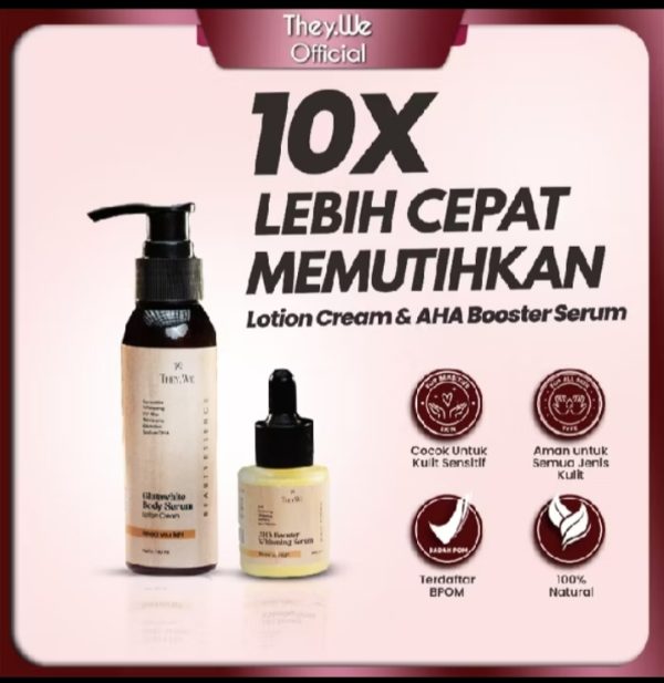 They.We - Whitening Body Serum & Body Lotion Pemutih Badan Tubuh Pria Wanita BPOM Lifting & Firming