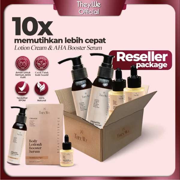 They.We - Whitening Body Lotion & Serum Booster Pemutih Badan Tubuh Pria Wanita BPOM