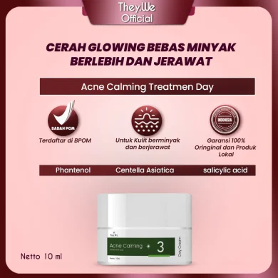 They.We Acne Calming Treatment Day Cream Kulit Wajah Jerawat Berminyak | Meredakan Mencegah Jerawat